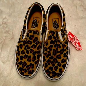 Vans with cheetah print